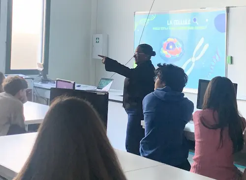 Intervention de Mme Dragin en classe de 1ère SVT