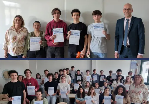 Les lauréats du TOEIC 2026 de l'Institut Saint-Dominique de Pau